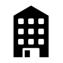three floor building glyph Icon