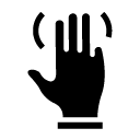 three touch glyph Icon