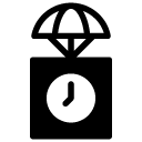time airdrop glyph Icon