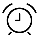 time alarm clock line Icon