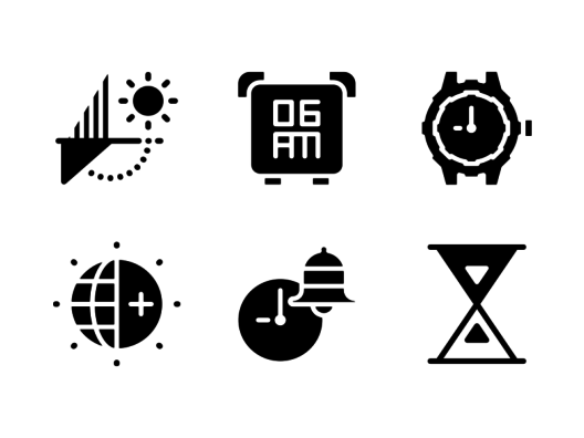 time-and-date-glyph-icons