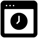 time glyph Icon