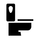toilet glyph Icon