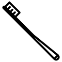toothbrush line icon