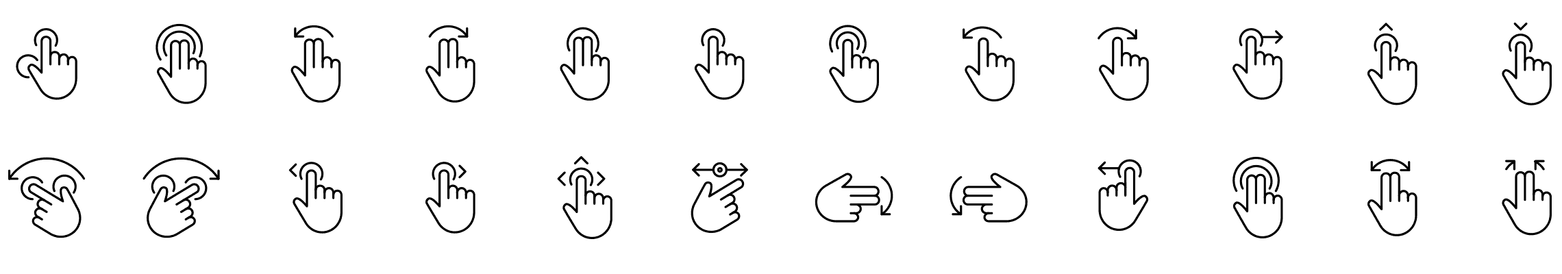 touch-gestures-line-icons-preview