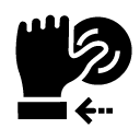 touch log in glyph Icon