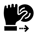 touch log out glyph Icon
