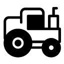 tractor glyph Icon