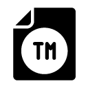 trade mark file glyph Icon
