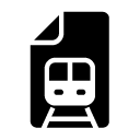train glyph Icon