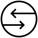 transfer exchange glyph Icon
