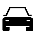 transportation car glyph Icon