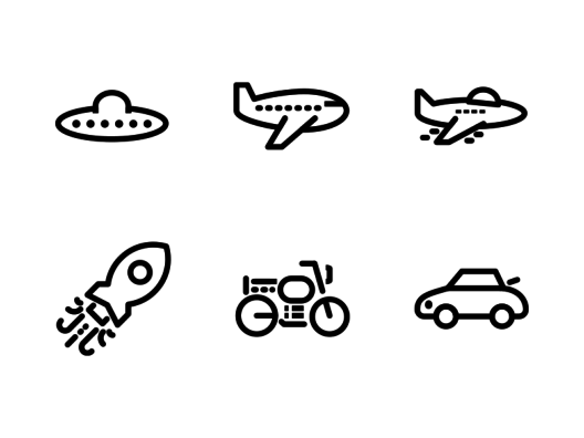 transportation-line-icons