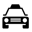 transportation vehicle glyph Icon