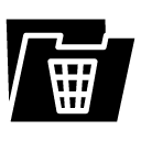 trash folder glyph Icon copy