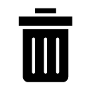 trash glyph Icon