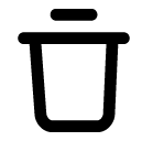 trash line icon
