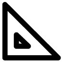 triangle line icon