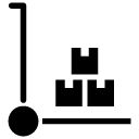 triple box transport glyph Icon