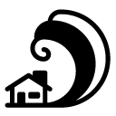 tsunami glyph Icon