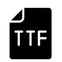 ttf file glyph Icon