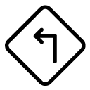 turn left line Icon