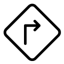 turn right line Icon
