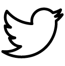 twitter bird line Icon copy