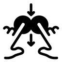 two move down glyph Icon