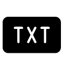 txt glyph Icon