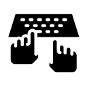 typing glyph Icon