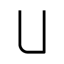 u glyph Icon
