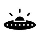 ufo glyph Icon