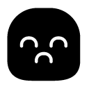 unhappy glyph Icon