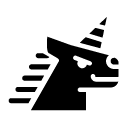 unicorn glyph Icon