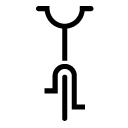unicycle front glyph Icon
