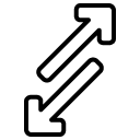 up down_1 line icon