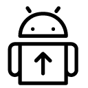 upload android line Icon