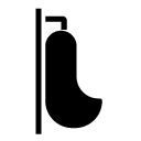 urinary toilet glyph Icon