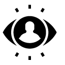 user visibility glyph Icon