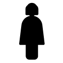 user woman glyph Icon