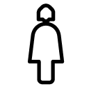 user woman line Icon