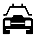 vehicle transportation glyph Icon