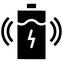 vibrate charge battery glyph Icon
