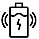 vibrate charge battery line Icon