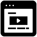 video browser glyph Icon