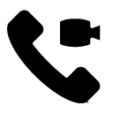 video call glyph Icon