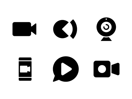video-call-glyph-icons