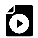 video file glyph Icon