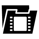 video folder glyph Icon copy